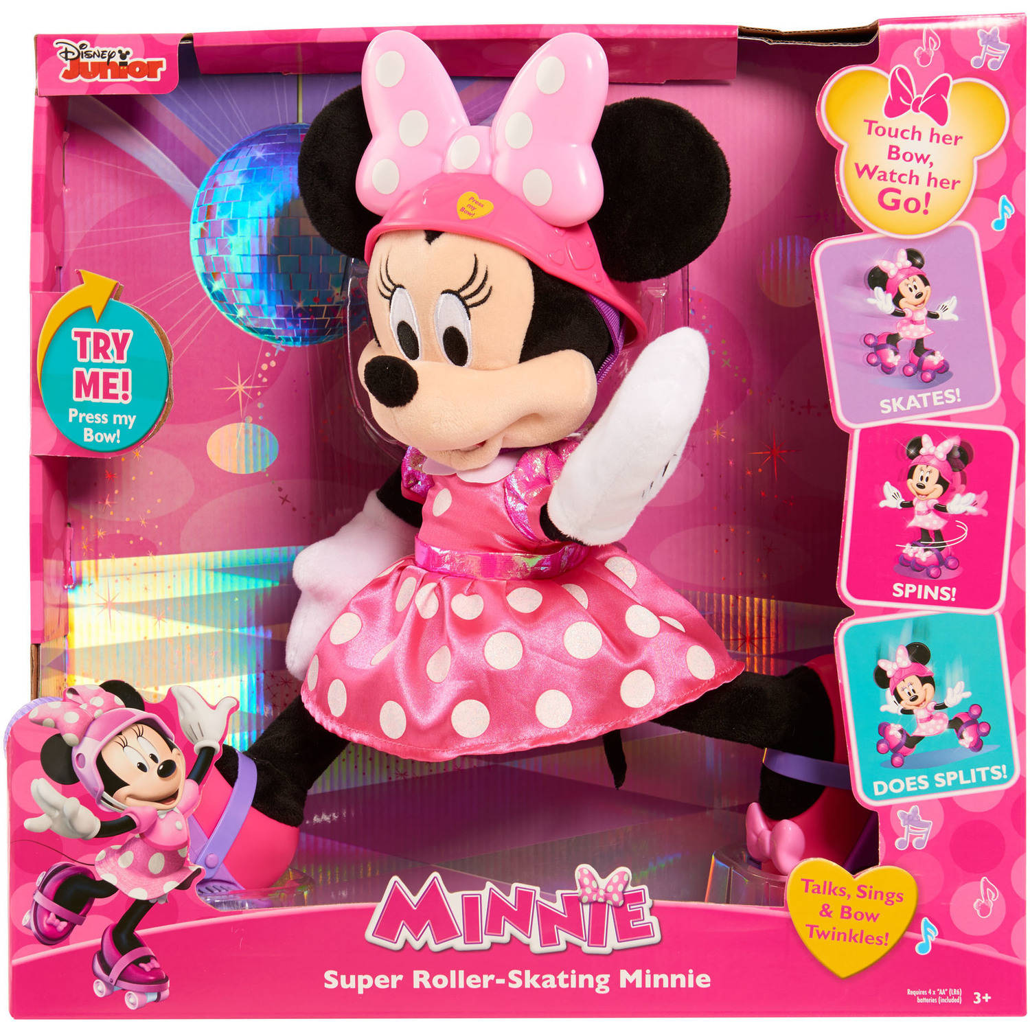 ตุ๊กตาเคลื่อนที่ได้ Super Roller-Skating Minnie