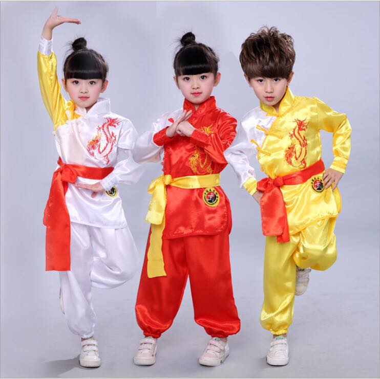 พร้อมส่ง ชุดจีน กังฟู ลายมังกร+ผ้าผูกเอว