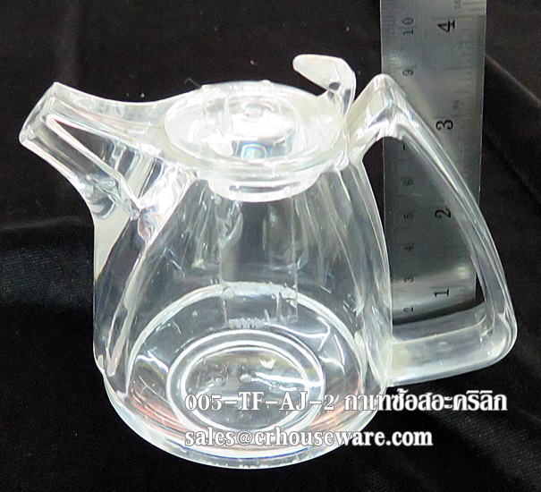 ขวดอคิลิคใสแบบกากาแฟ,ขวดซ้อส,ขวดโชยุ แบบกาเท 005-TF-AJ-2