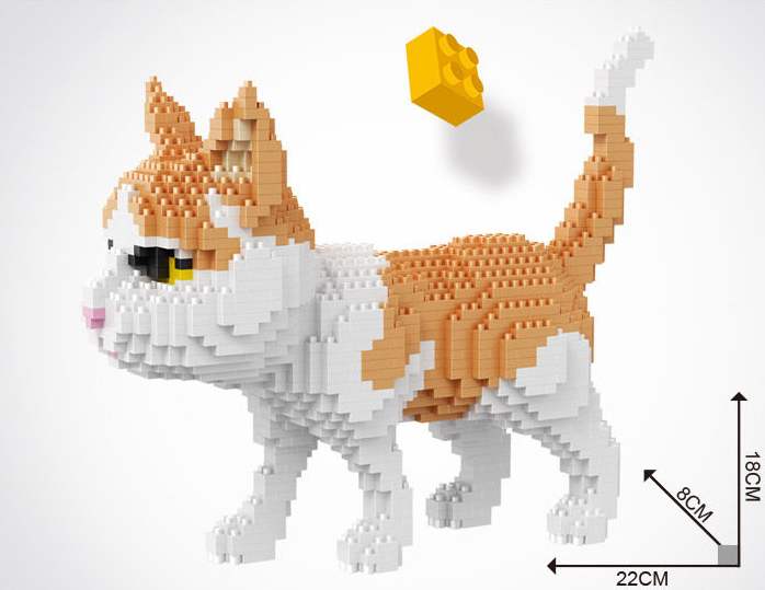 เลโก้นาโน Cat(แมวลายขาวส้ม) Size Jumbo