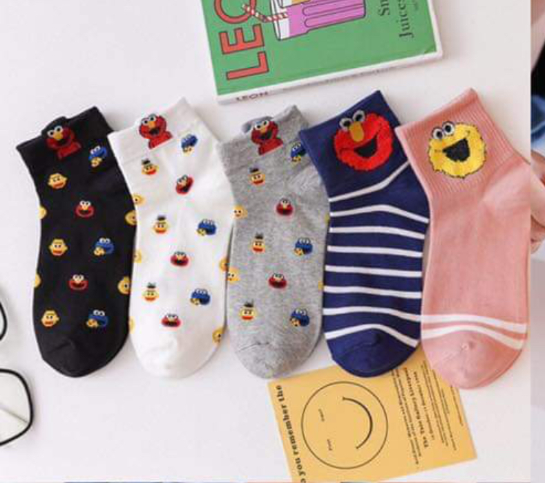 ถุงเท้า ลายรวมลายคละสี