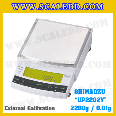 เครื่องชั่งดิจิตอล ทศนิยม 2 ตำแหน่ง รุ่น UP2202Y พิกัด2200gx0.01g เครื่องชั่งละเอียดสูง2200g เครื่องชั่งน้ำหนัก2200g ตาชั่ง2200กรัม พิกัดน้ำหนัก 2200g ความละเอียด 0.01g ยี่ห้อ SHIMADZU รุ่น UP2202Y