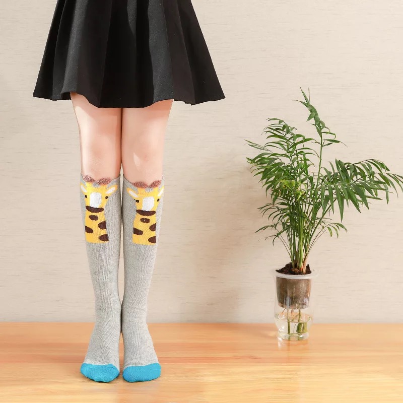 ถุงเท้ายาว ถุงเท้าเด็ก ลายหมี