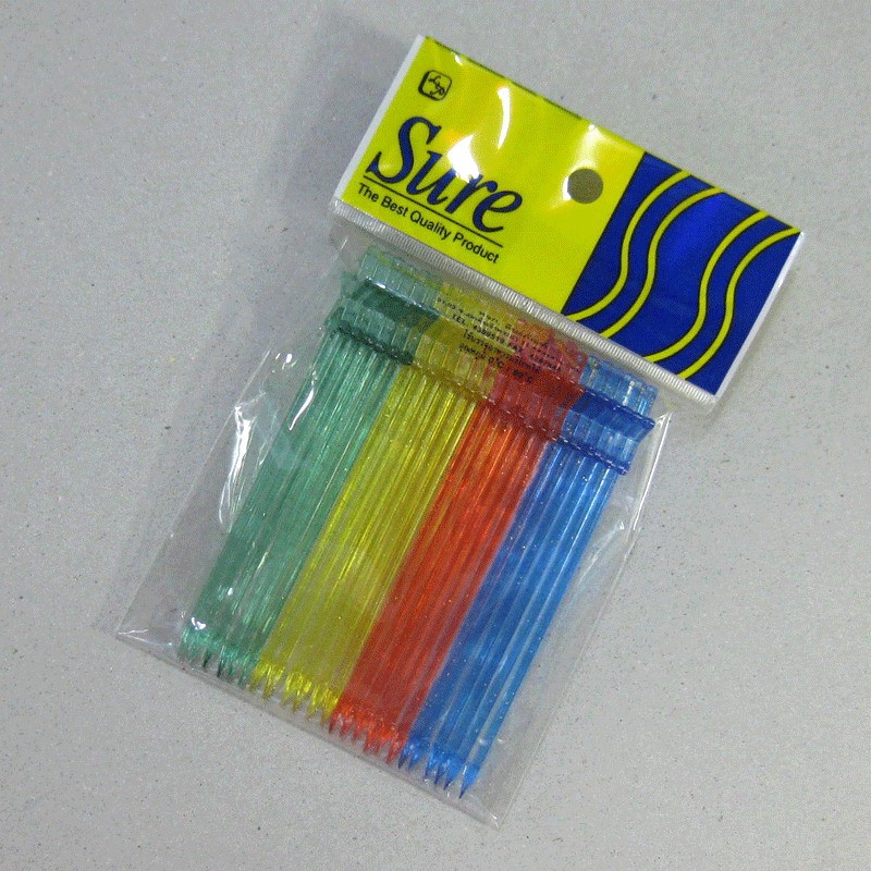 ส้อมจิ้มค็อกเทล สีใส รูปดาว