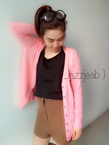 เสื้อกันหนาวคิดตี้ สีชมพู