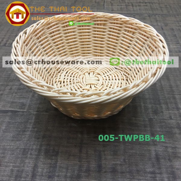 ตะกร้าหวายเทียม แบบกลม 005-TWPBB-41