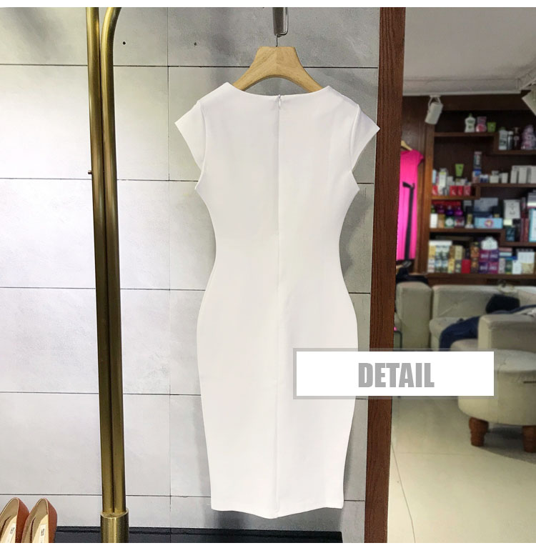 สินค้าพรีออเดอร์ ชุดเดรสแฟชั่นทำงานสไตล์เรียบหรู 4ไซส รหัส PO-Dress-020