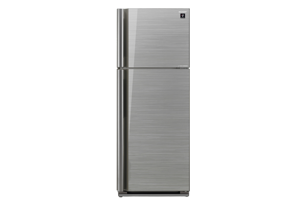 Sharp ตู้เย็น 2 ประตูความจุ 19.3 คิว ประตูกระจก J-TECH INVETER รุ่น SJ-X54GP-SL สีเงิน