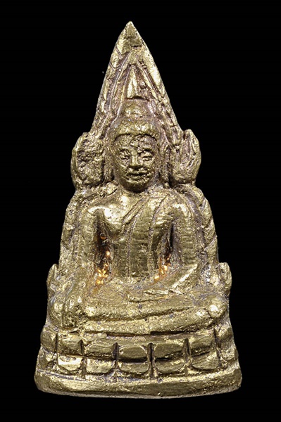 พระพุทธชินราช วัดสุทัศนเทพวรารามราชวรมหาวิหาร พระนคร กรุงเทพมหานคร ปี 2485 พิมพ์สังฆาฎิยาว