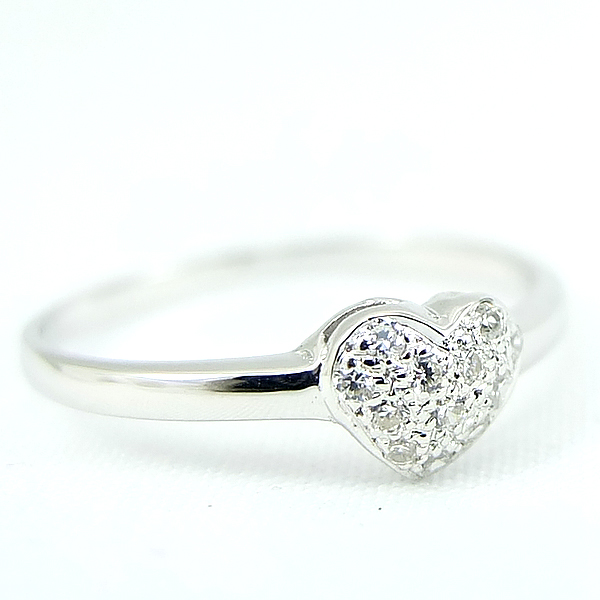 แหวนเงินแท้ราคาถูกชุบทองคำขาว เพชรCZแท้ 0.12 กะรัต งานประณีตสวยงาม สั่งผลิตค่ะ