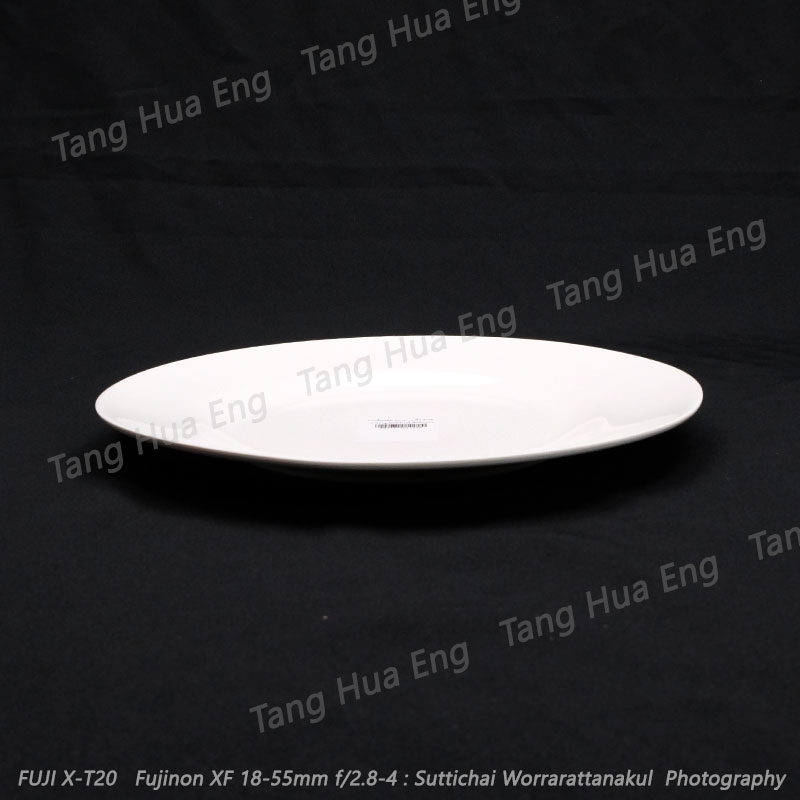 จานตื้นกลม ขนาด 10 นิ้ว #408-10 ตราซุปเปอร์แวร์ สีครีมขาว