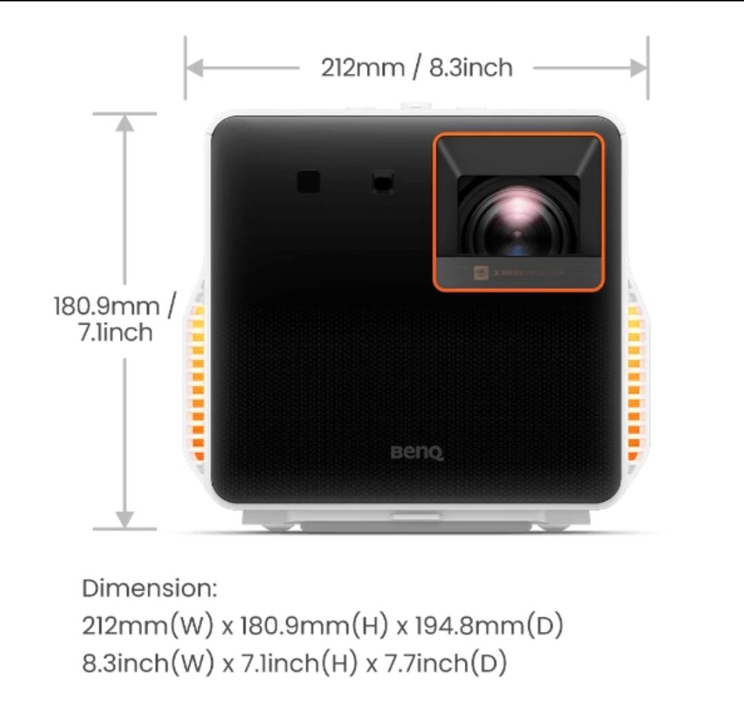 BenQ X300G โปรเจคเตอร์เกมส์มิ่งพกพา เล่นเกมส์คมชัดระดับ 4K HDR 3LED Short Throw 100" @ 1.22m 2,000 ANSI lumens Contrast 100,000:1