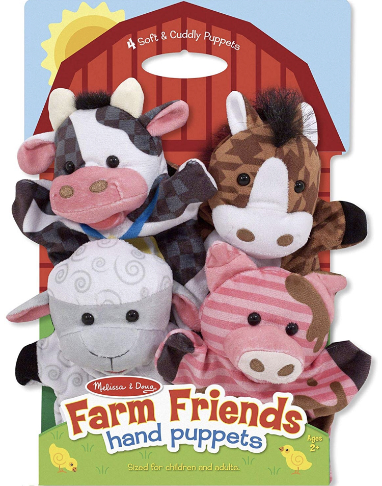 ตุ๊กตามือ Melissa & Doug Farm Friends Hand Puppets
