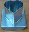 แท่นหล่อเทียนสเตนเลส รูปหัวใจ-สูง 5 ซม รหัสสินค้า 016-C-02 Candle mold stainless heart. 016-C-02