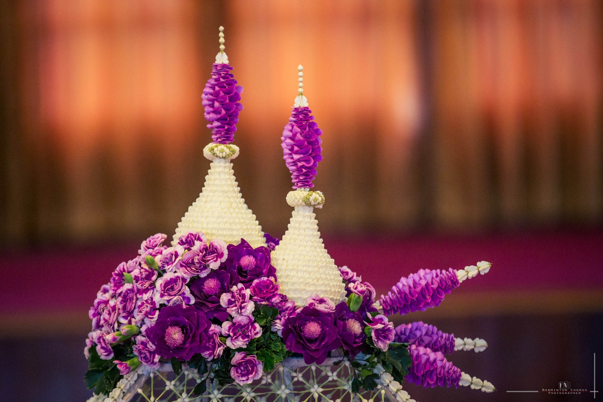 ชุดเครื่องบวชดอกไม้สด ชุดD3 ส่งงานวัดสง่างาม อ.บางไทร .อยุธยา