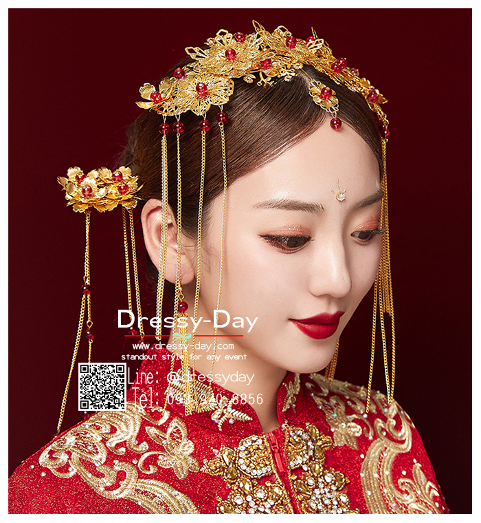 รหัส ปิ่นปักผมจีน : TR139 เครื่องหัวจีน หรูๆ เครื่องประดับศรีษะ ผม จีนโบราณ พร้อมส่ง เพิ่มความปัง โดดเด่นในทุกมุมมอง