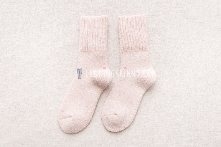 ถุงเท้าขนสัตว์หนาพิเศษ มี 10 สี VER.II