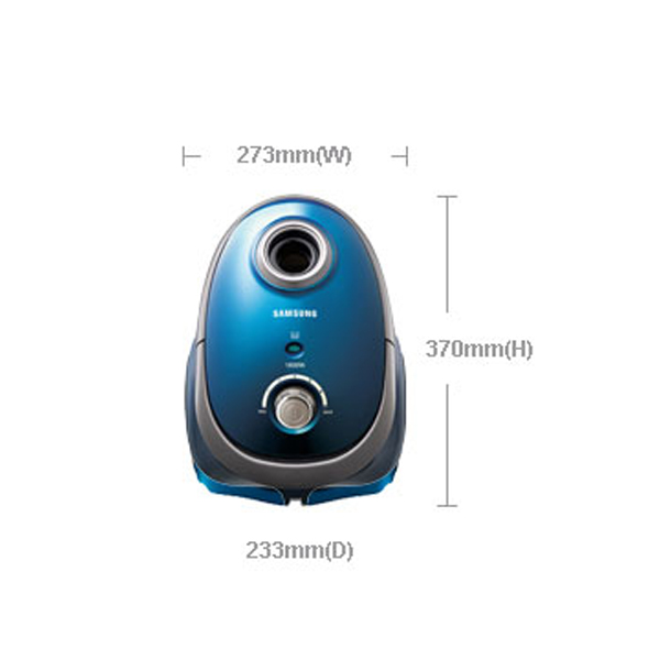 Samsung เครื่องดูดฝุ่น 1800วัตต์ ใช้ถุง ความจุ 2.4 ลิตร รุ่น VCC5450V3B/XST