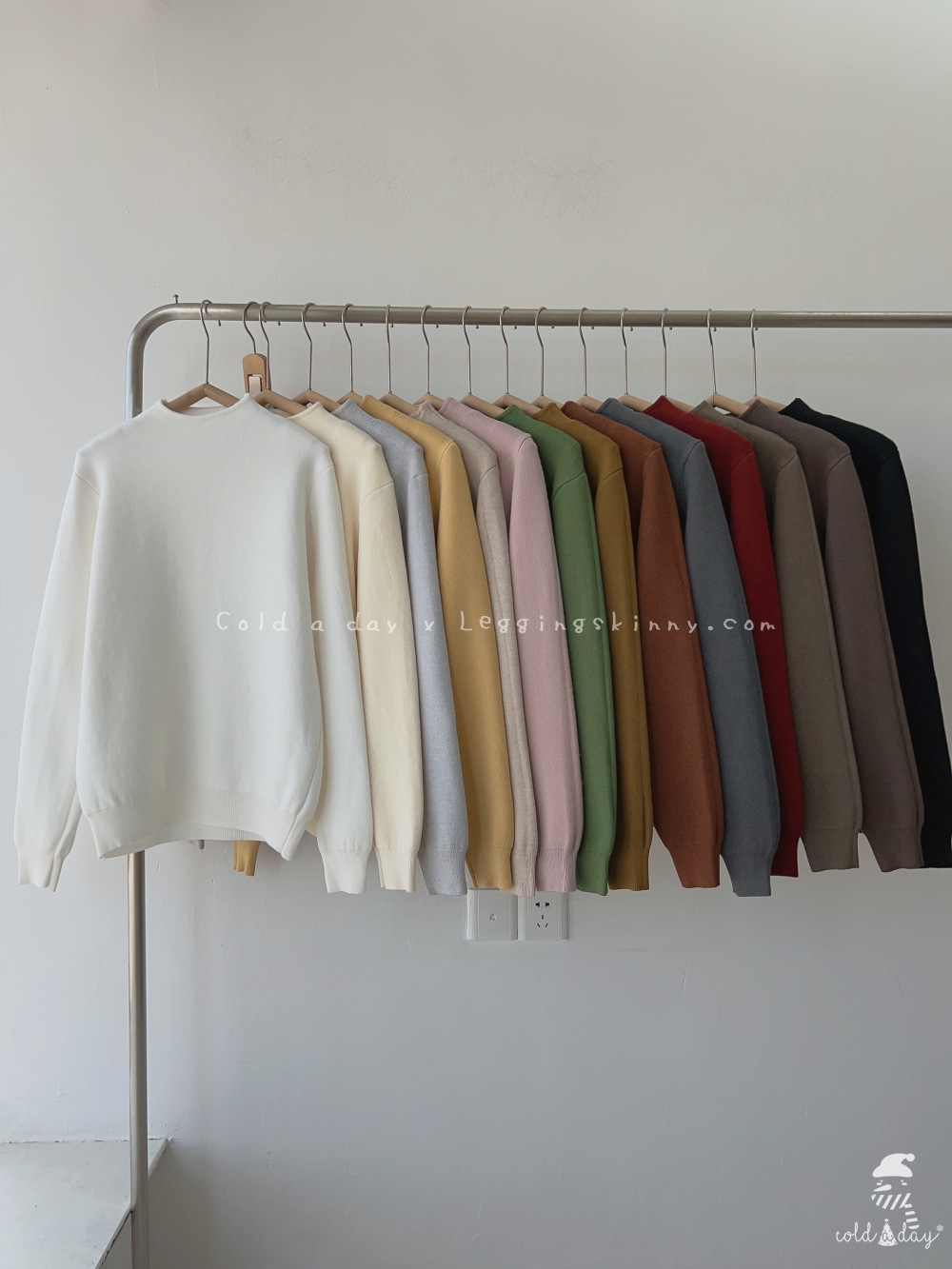 เสื้อไหมพรมญี่ปุ่นบุขนมิงค์ คอปีน มี 9 สี