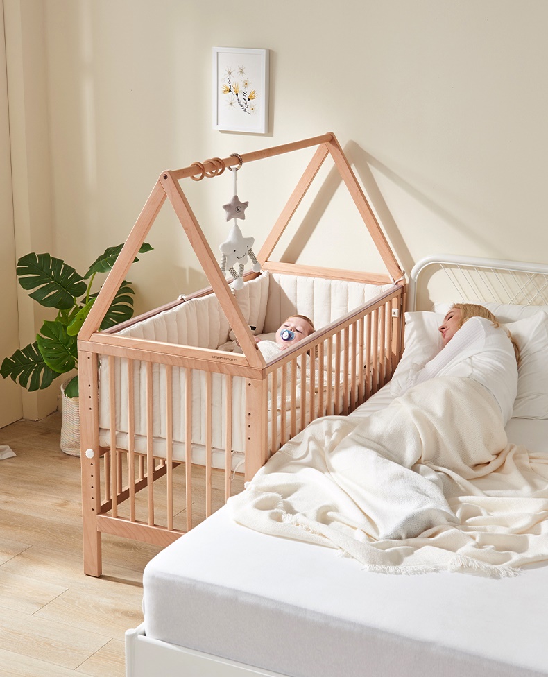 เตียงนอนไม้โครงบ้านสำหรับเด็ก WB3 + ปรับระดับได้ สามารถปรับเป็นโต๊ะเขียนหนังสือ TB10133