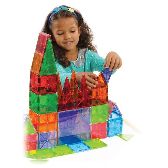 MAGNA-TILES Classic 100-Piece Magnetic Construction Set
