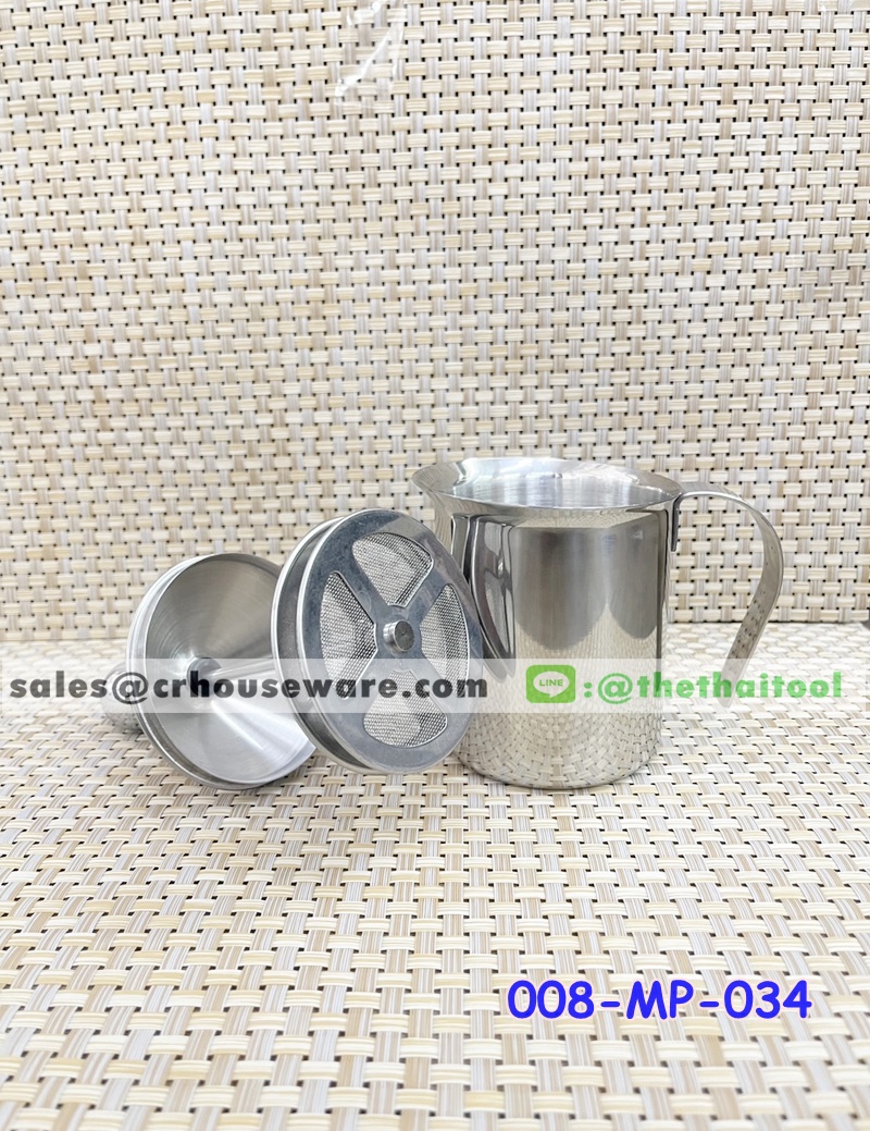 ที่ปั๊มฟองนม,เหยือกปั๊มฟองนม ขนาด 400 ml. รหัสสินค้า 008-MP-034