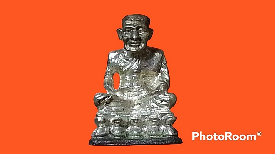 รูปเหมือน หลวงปู่ทวด วัดช้างให้ จ.ปัตตานี พิมพ์จิ๋ว เนื้อเงิน ปี 2535 อาจารย์นอง วัดทรายขาวปลุกเสก