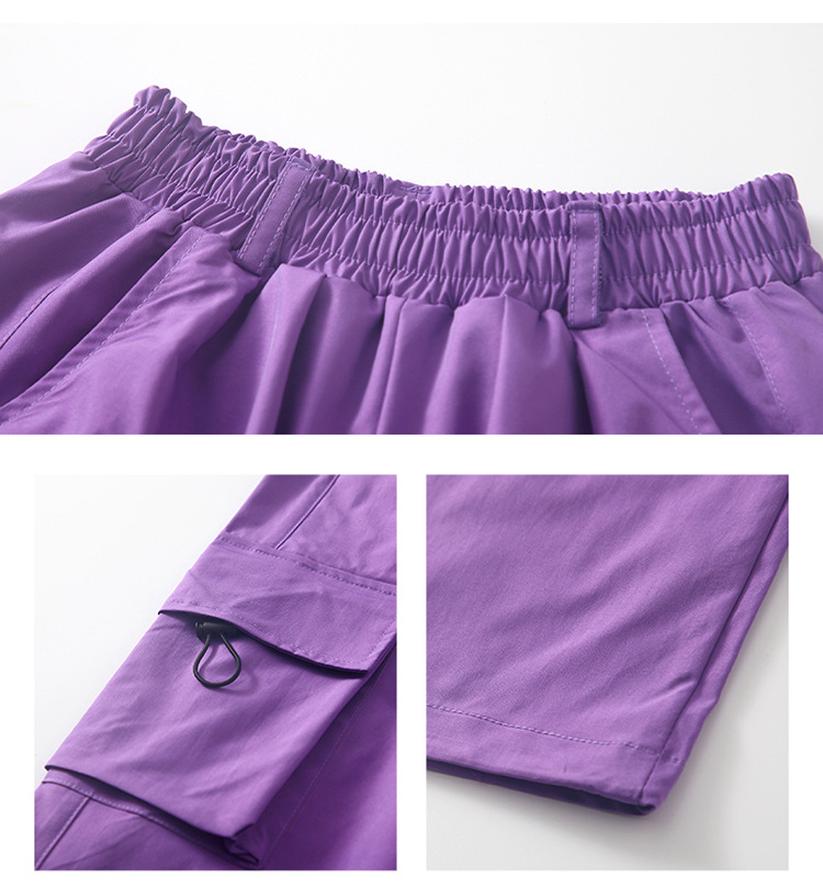 ***พร้อมส่ง**ชุดเต้น เสื้อแขนยาว+กางเกงคาร์โก้ สไตล์แบลคพิงค์