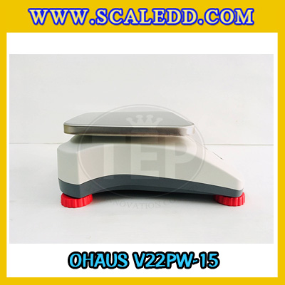 เครื่องชั่งกันน้ำ15kg เครื่องชั่งดิจิตอล15kg ตาชั่งกันน้ำ15กิโลกรัม เครื่องชั่งดิจิตอล15kg พิกัดน้ำหนัก 15kg ความละเอียด 2g ยี่ห้อ OHAUS รุ่น V22PWE (เครื่องชั่งผ่านตรวจรับรองจากสำนักชั่งตวงวัด)