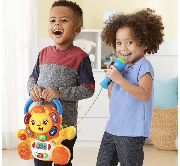 คาราโอเกะพกพาได้ VTech Zoo Jamz Rock & Roar Karaoke, Yellow