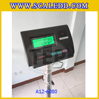 เครื่องชั่งน้ำหนักดิจิตอล พิกัด500kg ความละเอียด50g ขนาดแท่นชั่ง60*80cm รุ่น A12 (เครื่องชั่งผ่านตรวจรับรองจากสำนักชั่งตวงวัด)