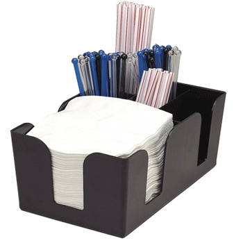 กล่องใส่อุปกรณ์บนเคาเตอร์ BLACK BAR CADDY