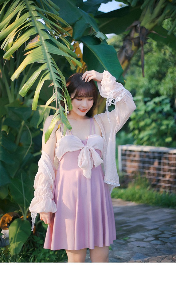 ชุดว่ายน้ำคนอ้วน 6xl เซต 3 ชิ้นรอบอก38-44 นิ้ว รอบเอว 36-42 สะโพก 42-48 นิ้วยาว 34 นิ้ว เสื้อตัวนอกอก 46 ผ้าดี งานสวยมากค่ะ