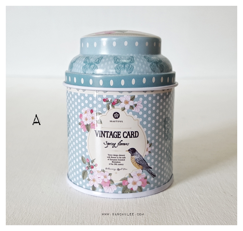Mini Tea Tin Can กระป๋องชา งานสังกะสี ขนาดเล็ก
