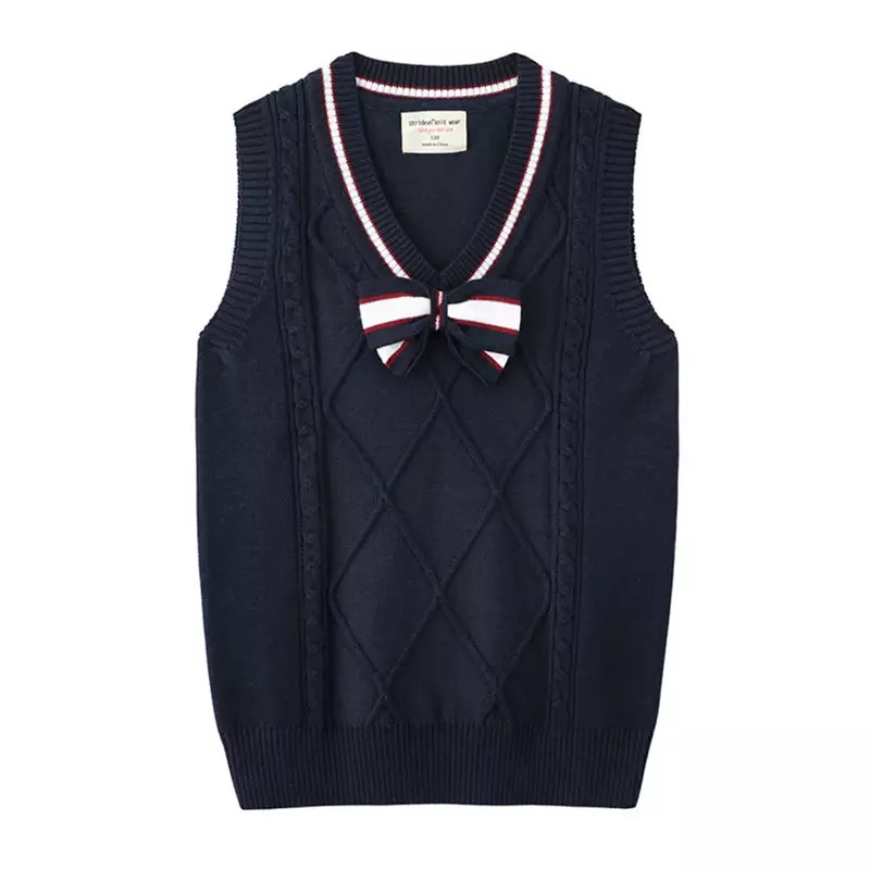 เสื้อกันหนาว เสื้อกั๊กเด็ก ไหมพรมริ้ว