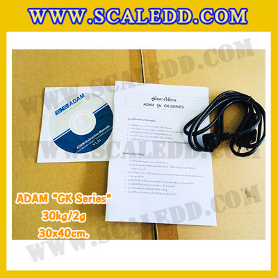 เครื่องชั่งน้ำหนักดิจิตอล ADAM รุ่น GK-60kg x 0.002kg เครื่องชั่งน้ำหนัก30กิโล เครื่องชั่งดิจิตอล30kg เครื่องชั่งน้ำหนัก30kg ตาชั่ง30kg ขนาดแท่น 30x40cm ยี่ห้อ ADAM รุ่น GK