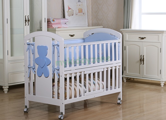 TP21055 (WD9ฺA) เตียงไม้สีขาว White Delux สำหรับเด็ก มัลติฟังชั่น สไตล์ยุโรป สินค้าคุณภาพ ไม่มีลิ้นชัก