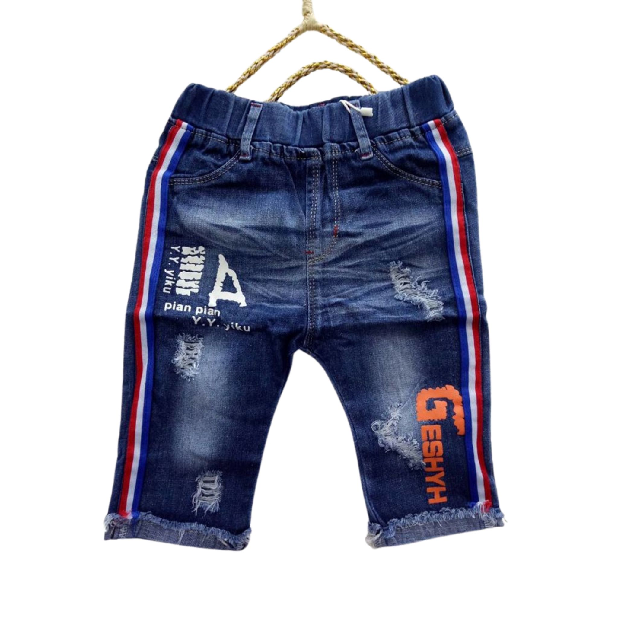สินค้าพร้อมส่ง กางเกงยีนส์ เด็กชาย ขาสั้นขายาว