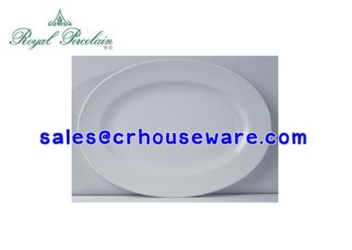 OVAL PLATTER Code : P 4001 ,P 4026 ,P 4027,จานเปลวงรี โรงแรมพอร์ซิเลน
