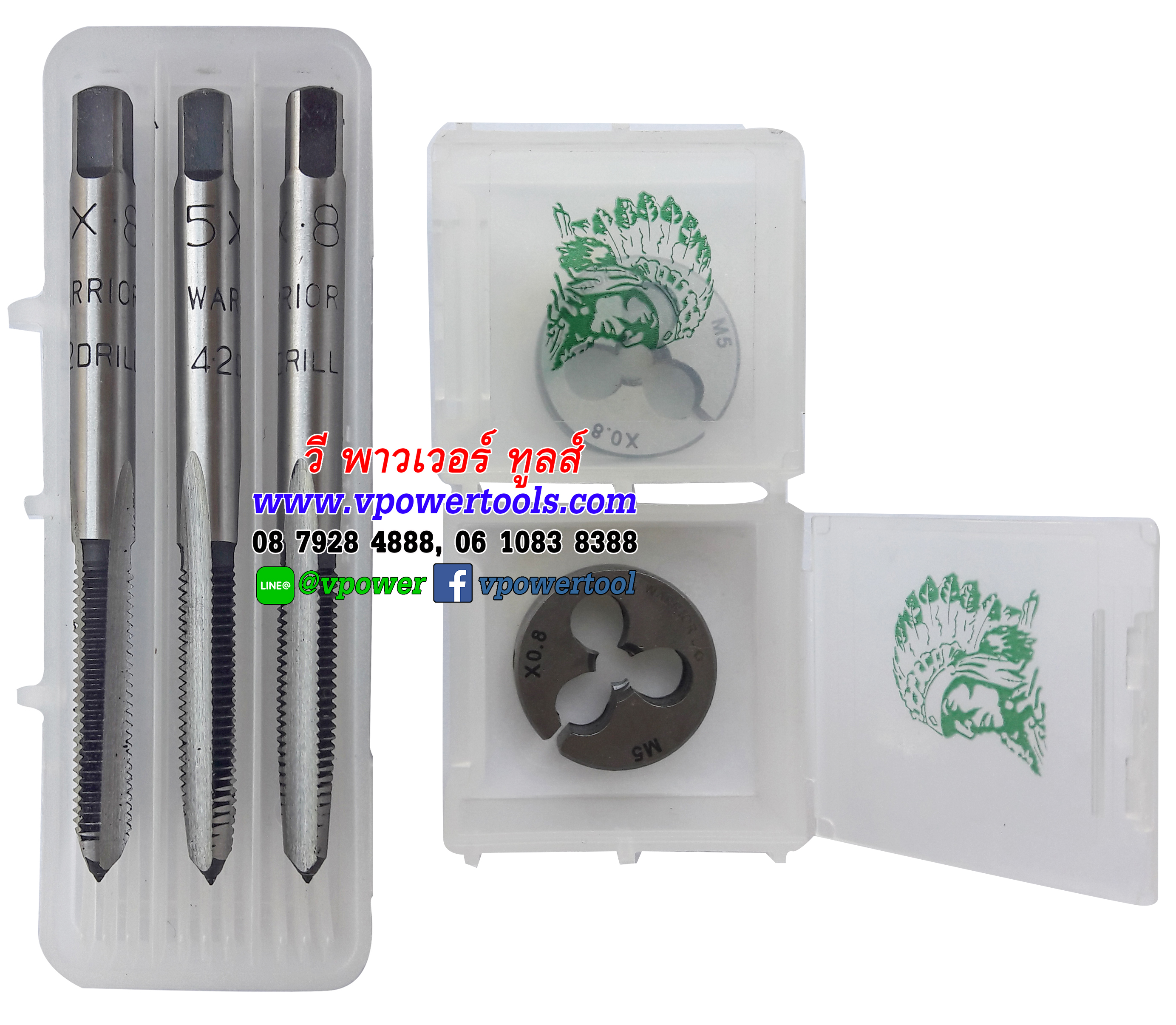 WARRIOR ดอกต๊าป (เกลียวซ้าย) ตัวผู้และตัวเมีย ตราคนป่า " M.M"