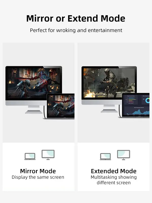 Premium USB C To HDMI Cable 4K 60Hz by Cabletime