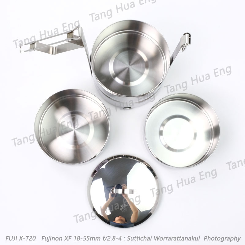 Zebra ปิ่นโตสเตนเลส ขนาด 16 ซม. 4 ชั้น ตราหัวม้าลาย ( 16/4 )