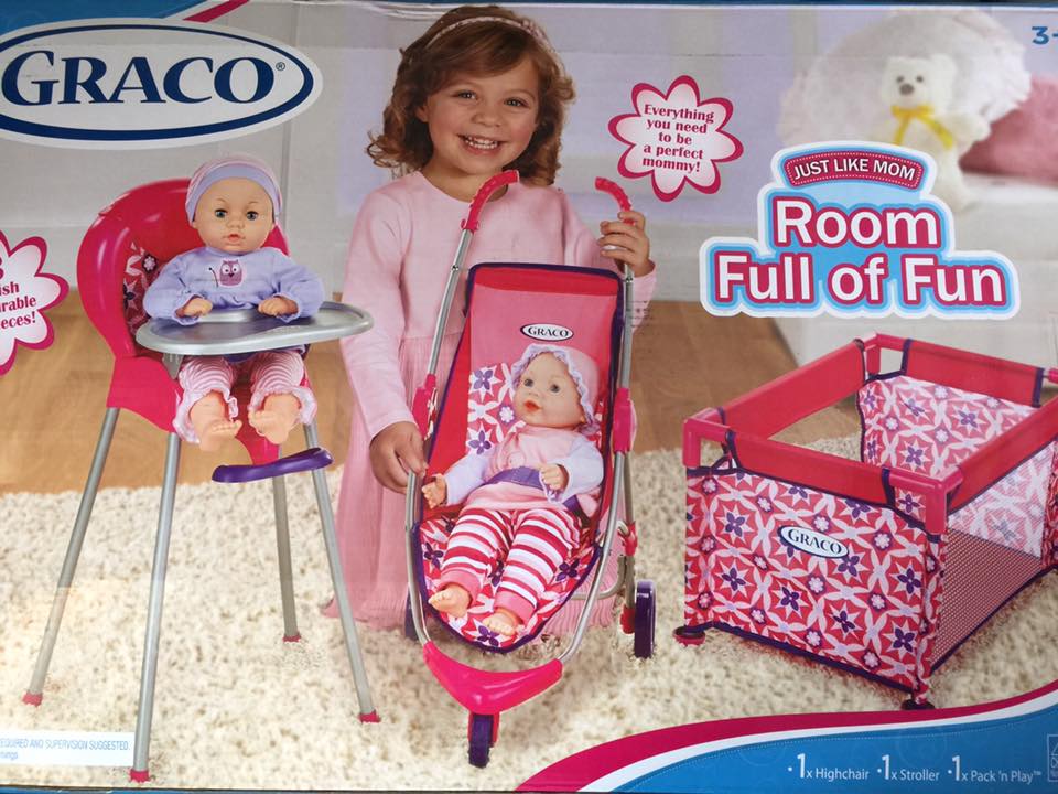 ชุดเลี้ยงเด็กจำลอง Graco Room Full Of Fun Baby Doll Playset