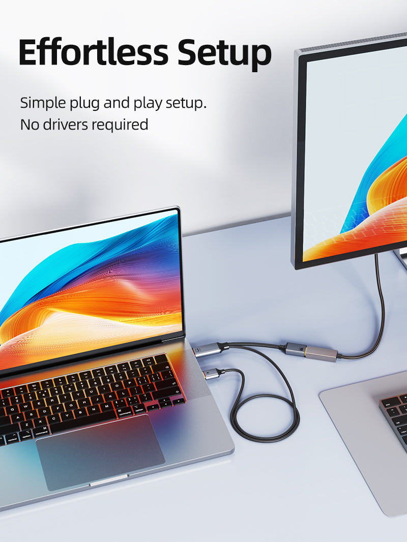 HDMI Male to DisplayPort Female Adapter 4K 60Hz With USB Power by Cabletime