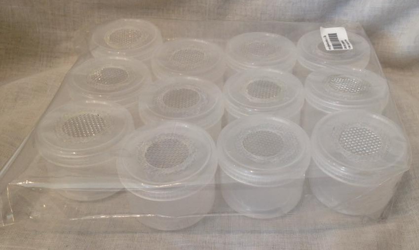 เซตกระปุกแยกเลี้ยงแมลง ฝาเกลียว เจาะติดตาข่าย