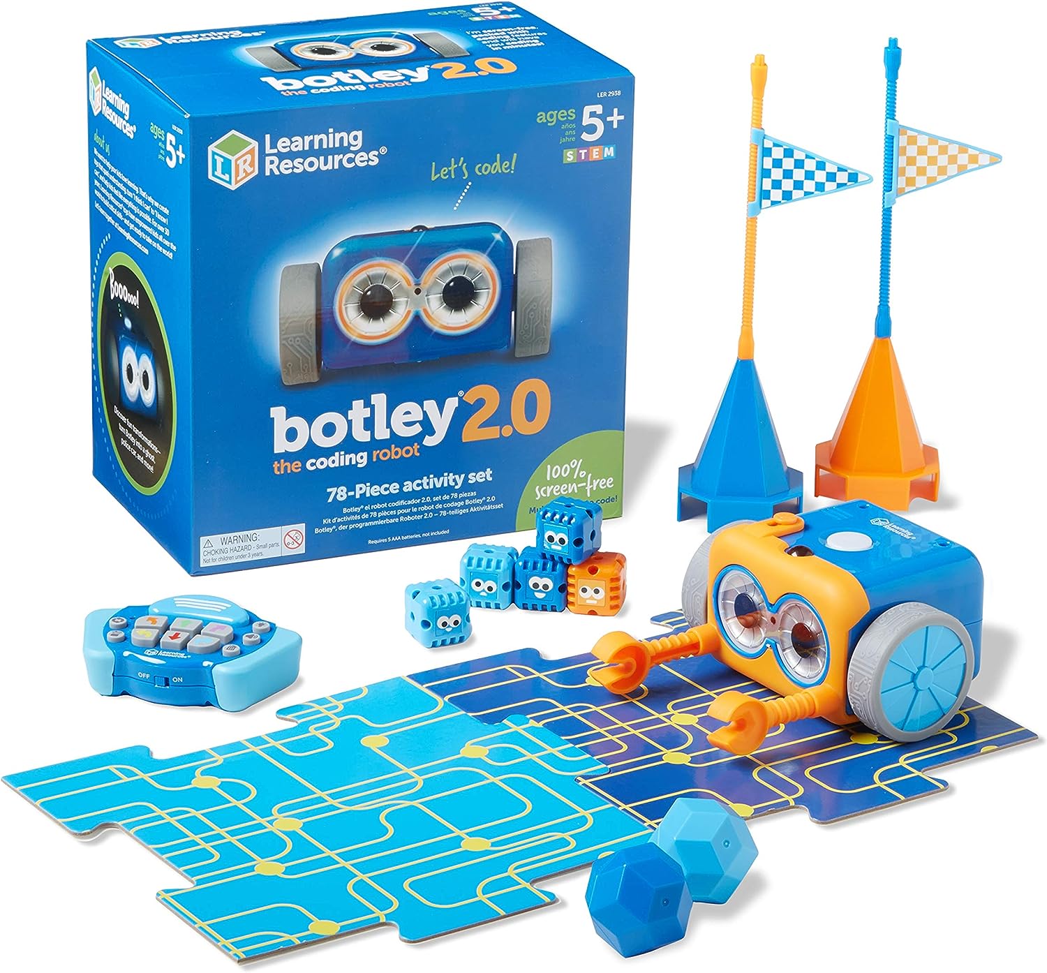 Learning Resources Botley The Coding Robot 2.0 Activity Set ชุด 78 ชิ้น