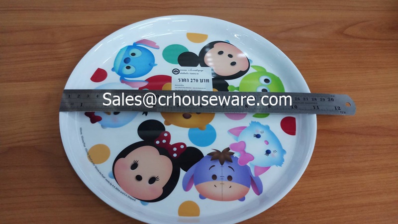 ถาดกลม 11 นิ้ว ลายTSUMSUM