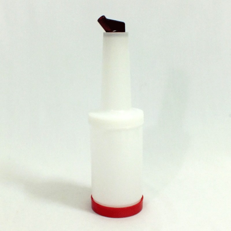 ขวดใส่น้ำผลไม้ ขนาด 1 ควอทซ์ สีแดง ( คอขาว ) 8020