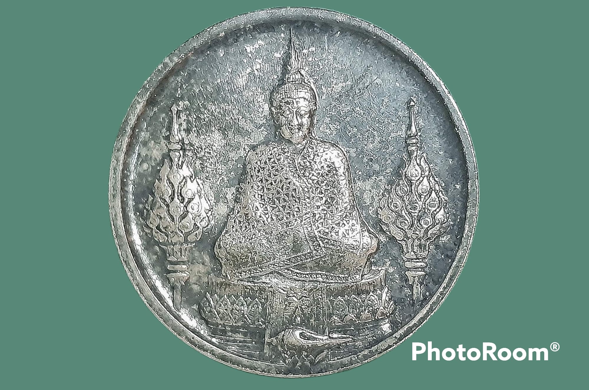 เหรียญ พระแก้วมรกต วัดพระศรีรัตนศาสดาราม(วัดพระแก้ว) กรุุงเทพมหานคร บล็อกพระราชศรัทธา ปี 2525 เนื้อเงิน
