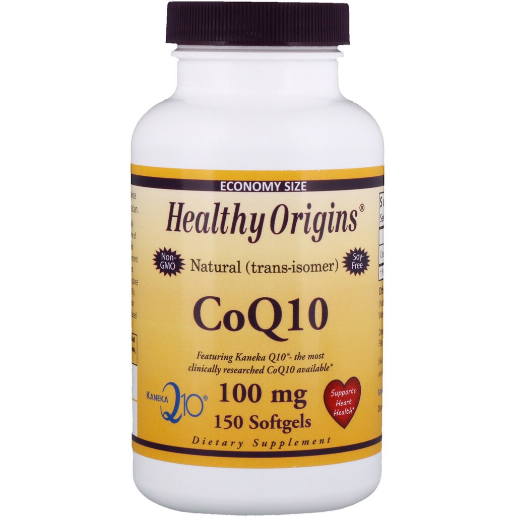 (Pre-order)*Economy size*Healthy Origins CoQ10 (Kaneka Q10)100mg 150 softgelsโคเอนไซม์คิวเท็น ช่วยบำรุงหัวใจ และ บำรุงผิวพรรณให้ดูสดใส ชะลอการเสื่อมสภาพของผิวพรรณ